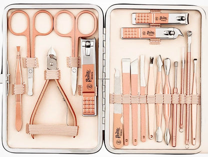 Manicure Kit, pedicure tools for feet, Nail Clipper, Manicure Pedicure kit for women and Men, 18 Pieces,Perfect Gifts for Women and Men