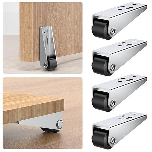 4 Pcs Small Heavy-Duty Caster Wheels