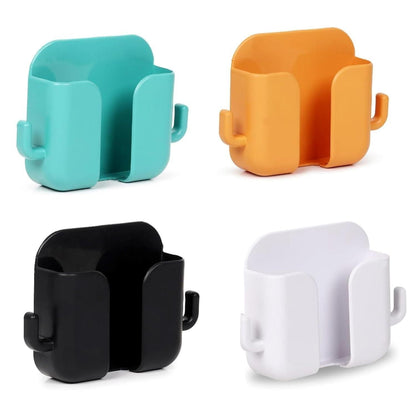 Wall Mounted Mobile Holder with Adhesive Strips & Charging Stand