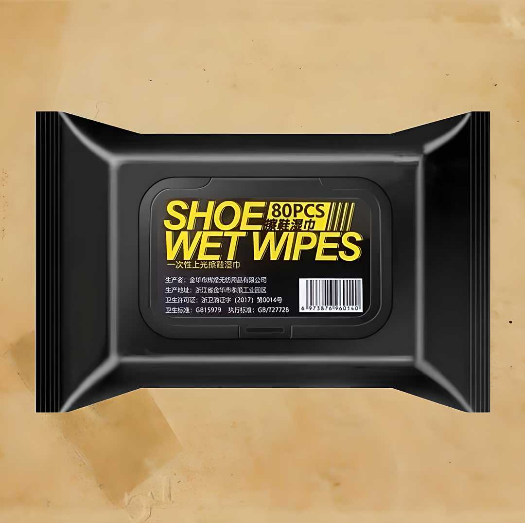 Natural Sneaker & Shoe Cleaner Wipes – 1 Pack (80 Wipes)